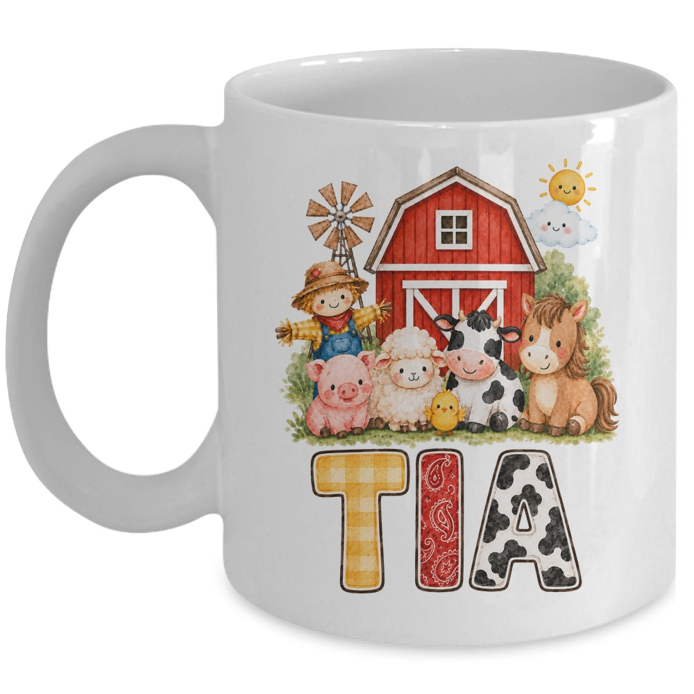 Tia Farm Cow 1St Birthday Girl Boy Matching Family Mug | teecentury