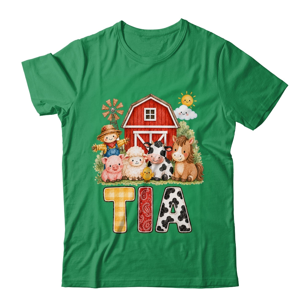 Tia Farm Cow 1St Birthday Girl Boy Matching Family Shirt & Hoodie | teecentury