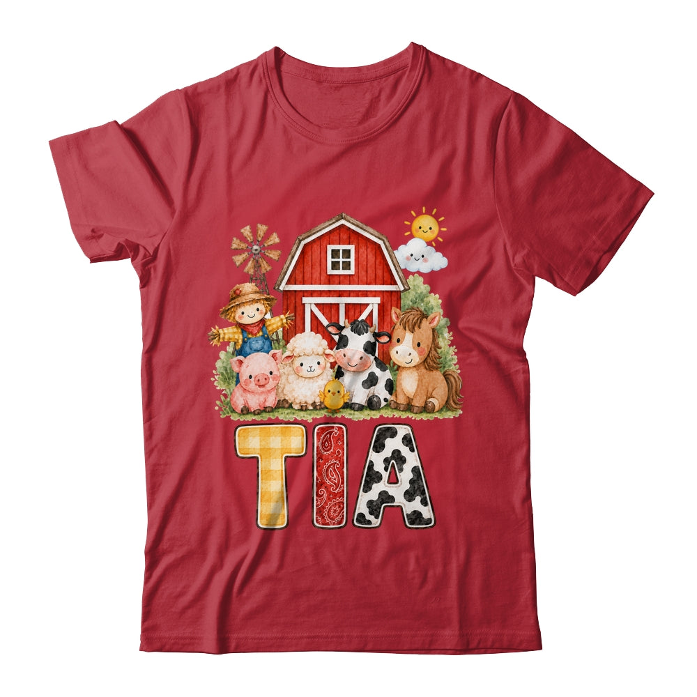 Tia Farm Cow 1St Birthday Girl Boy Matching Family Shirt & Hoodie | teecentury