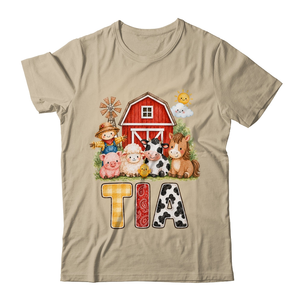 Tia Farm Cow 1St Birthday Girl Boy Matching Family Shirt & Hoodie | teecentury