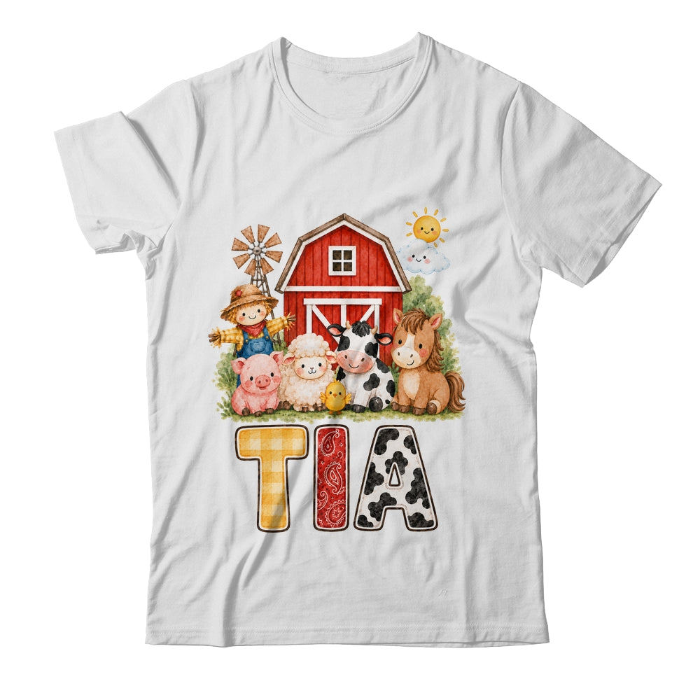 Tia Farm Cow 1St Birthday Girl Boy Matching Family Shirt & Hoodie | teecentury