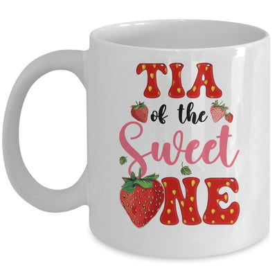 Tia Of Sweet One Strawberry Frist 1st Birthday Girl Mug | teecentury