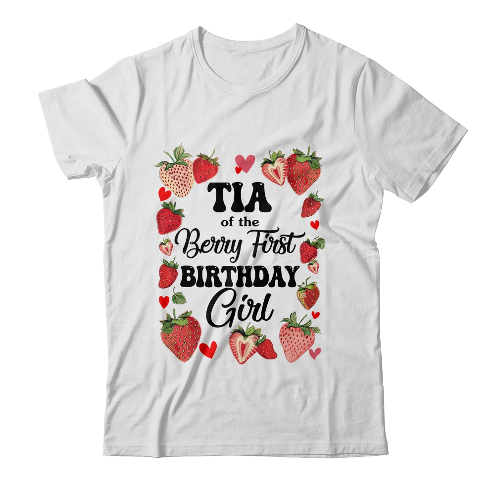 Tia Of The Berry First Birthday Girl Sweet One Strawberry Shirt & Hoodie | teecentury