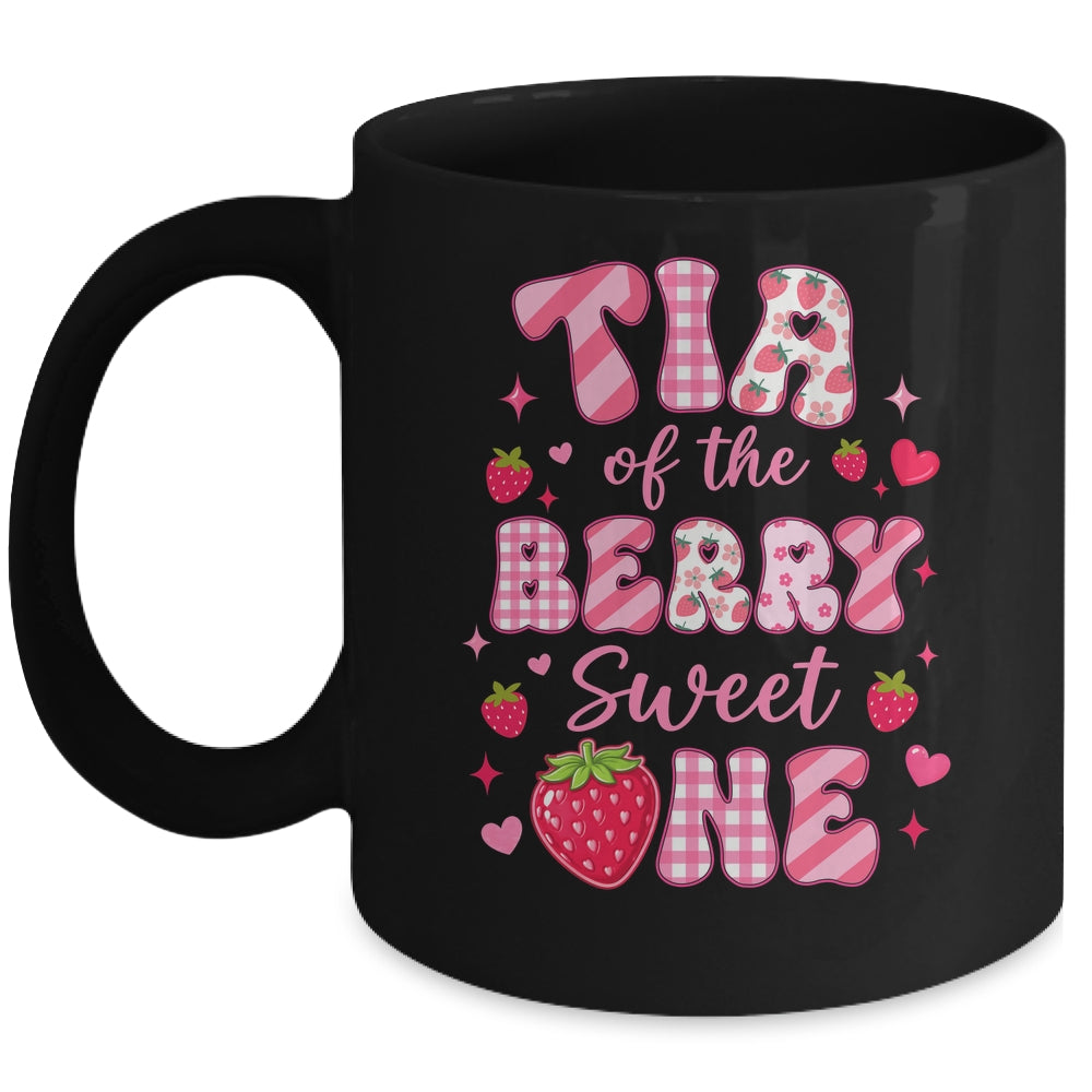 Tia Of The Berry Sweet One Strawberry First Birthday Mug | teecentury