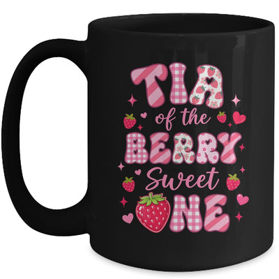 Tia Of The Berry Sweet One Strawberry First Birthday Mug | teecentury