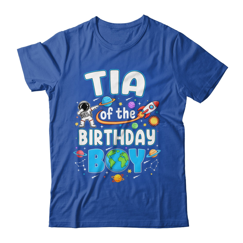 Tia Of The Birthday Boy Astronaut Family Space Planets Shirt & Hoodie | teecentury