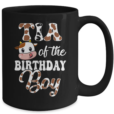 Tia Of The Birthday Boy Cow Farm 1st Birthday Boy Mug | teecentury