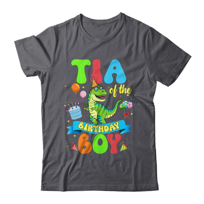 Tia Of The Birthday Boy TRex Dinosaur Birthday Family Shirt & Hoodie | teecentury