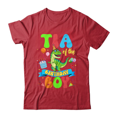Tia Of The Birthday Boy TRex Dinosaur Birthday Family Shirt & Hoodie | teecentury