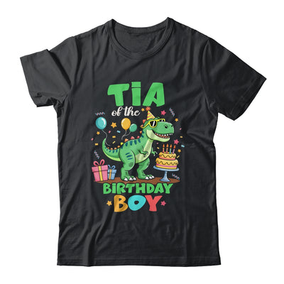 Tia Of The Birthday Boy T Rex Dinosaur Family Party Shirt & Hoodie | teecentury