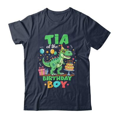 Tia Of The Birthday Boy T Rex Dinosaur Family Party Shirt & Hoodie | teecentury