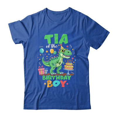Tia Of The Birthday Boy T Rex Dinosaur Family Party Shirt & Hoodie | teecentury