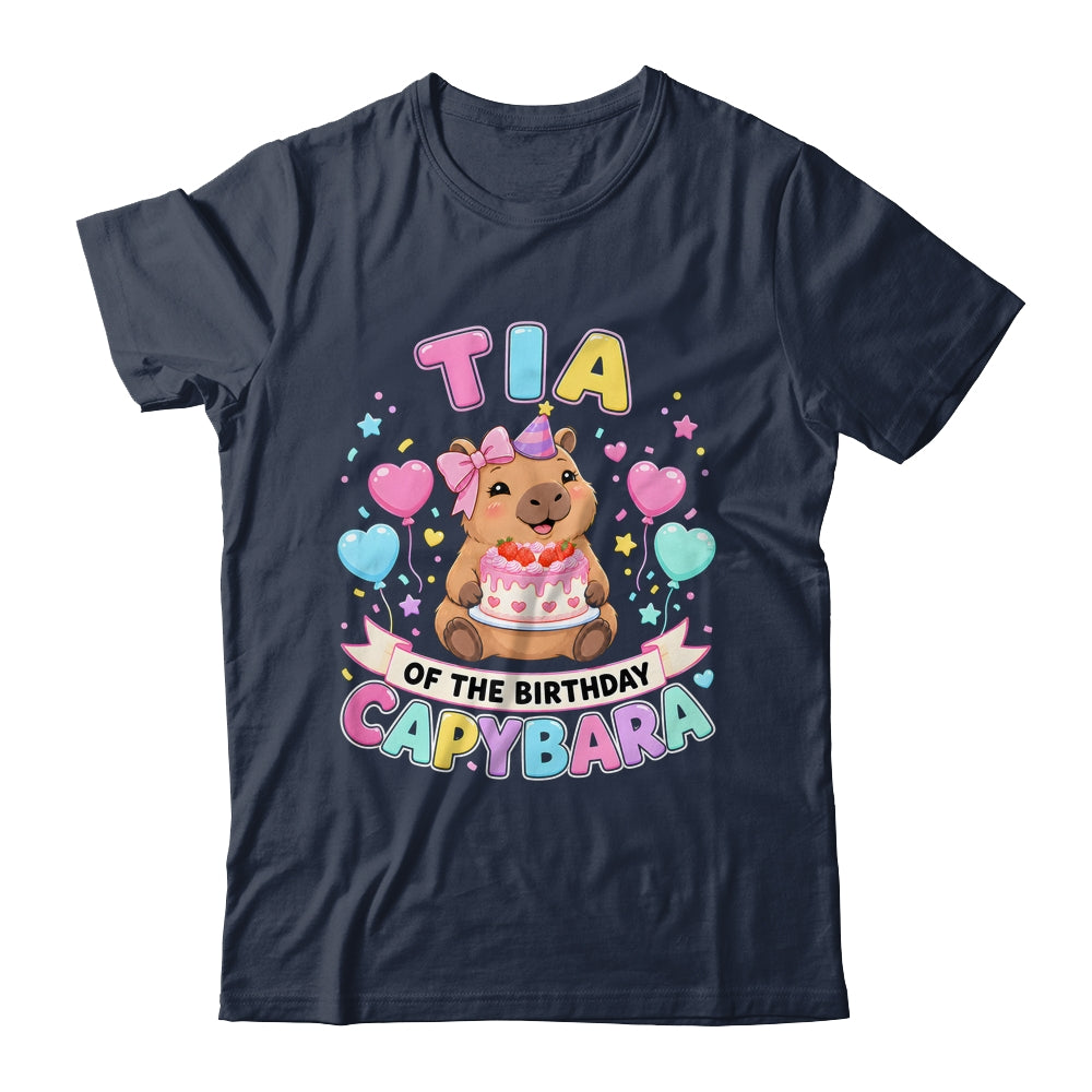 Tia Of The Birthday Capybara Birthday Girl Family Shirt & Hoodie | teecentury
