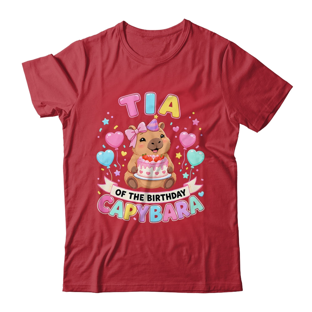 Tia Of The Birthday Capybara Birthday Girl Family Shirt & Hoodie | teecentury