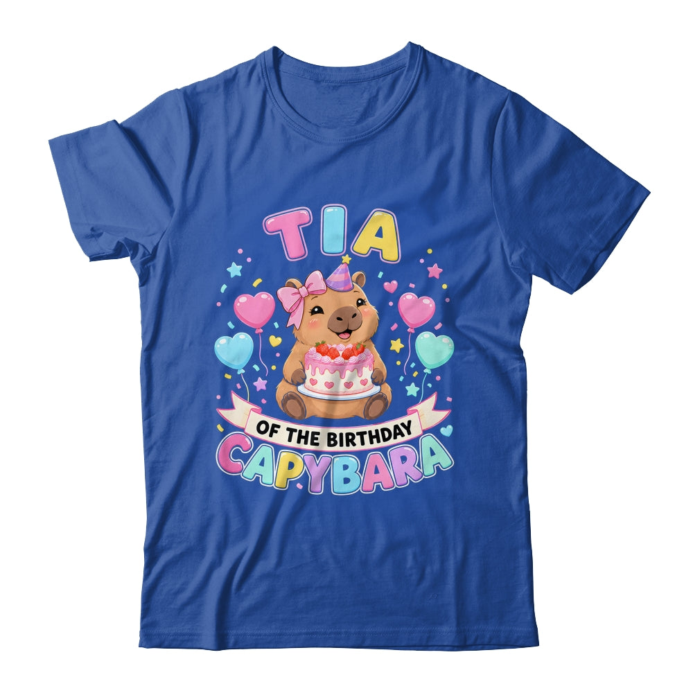 Tia Of The Birthday Capybara Birthday Girl Family Shirt & Hoodie | teecentury