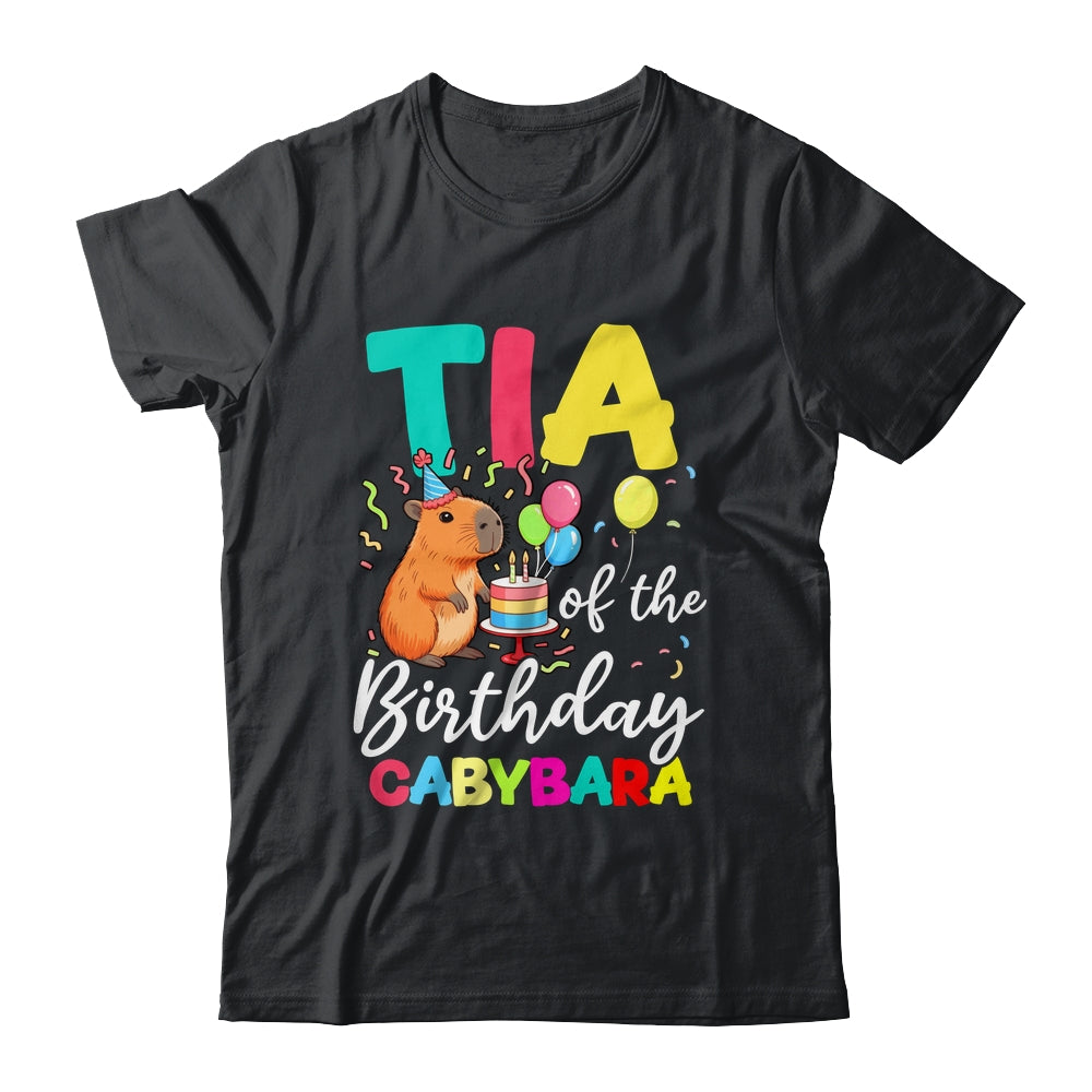 Tia Of The Birthday Capybara Girl Bday Party Family Shirt & Hoodie | teecentury