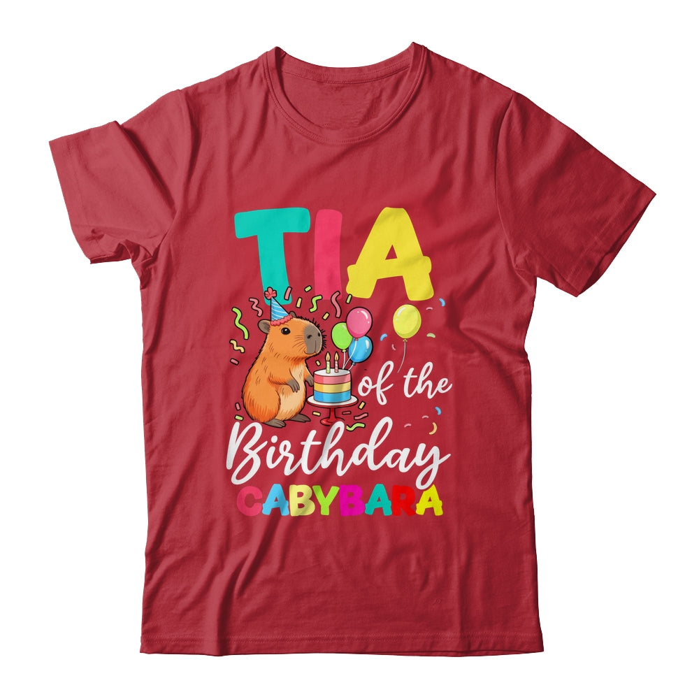Tia Of The Birthday Capybara Girl Bday Party Family Shirt & Hoodie | teecentury