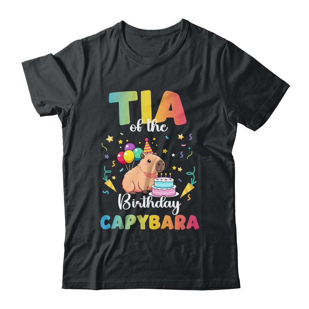 Tia Of The Birthday Girl Capybara Bday Party Family Shirt & Hoodie | teecentury