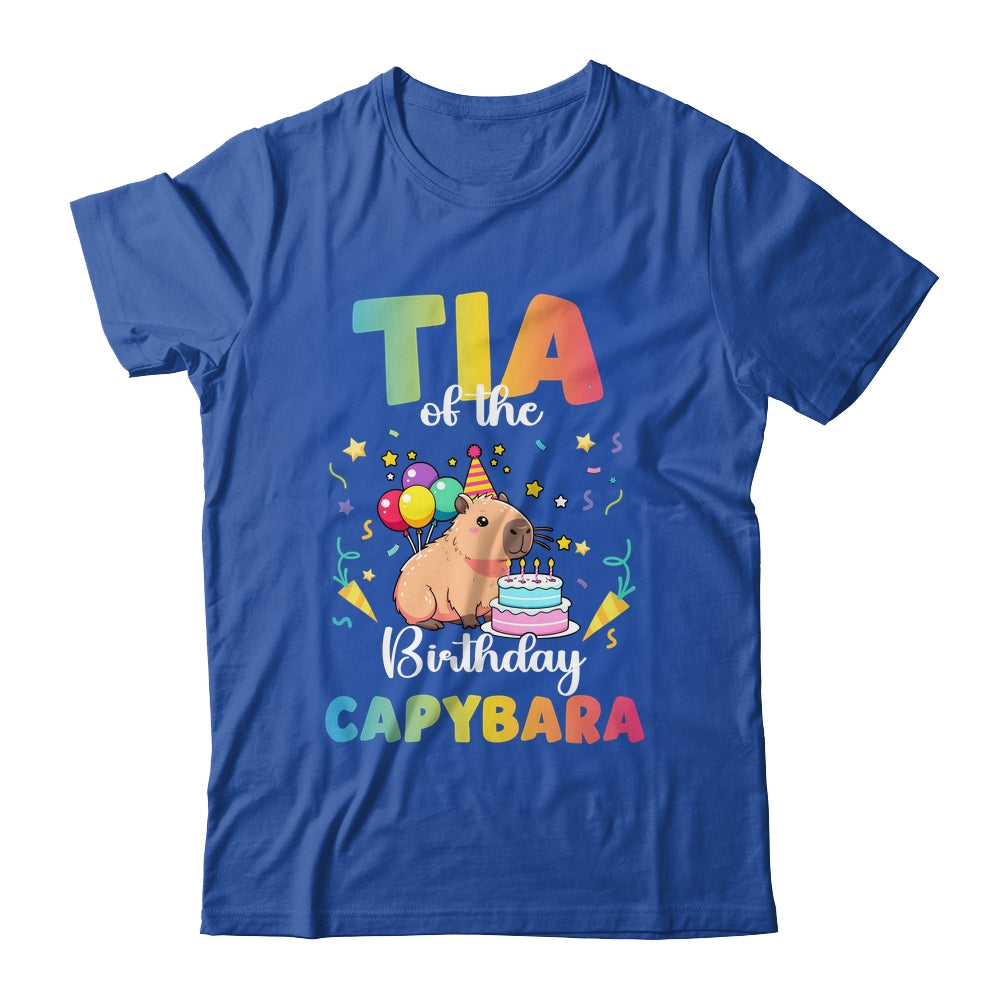 Tia Of The Birthday Girl Capybara Bday Party Family Shirt & Hoodie | teecentury