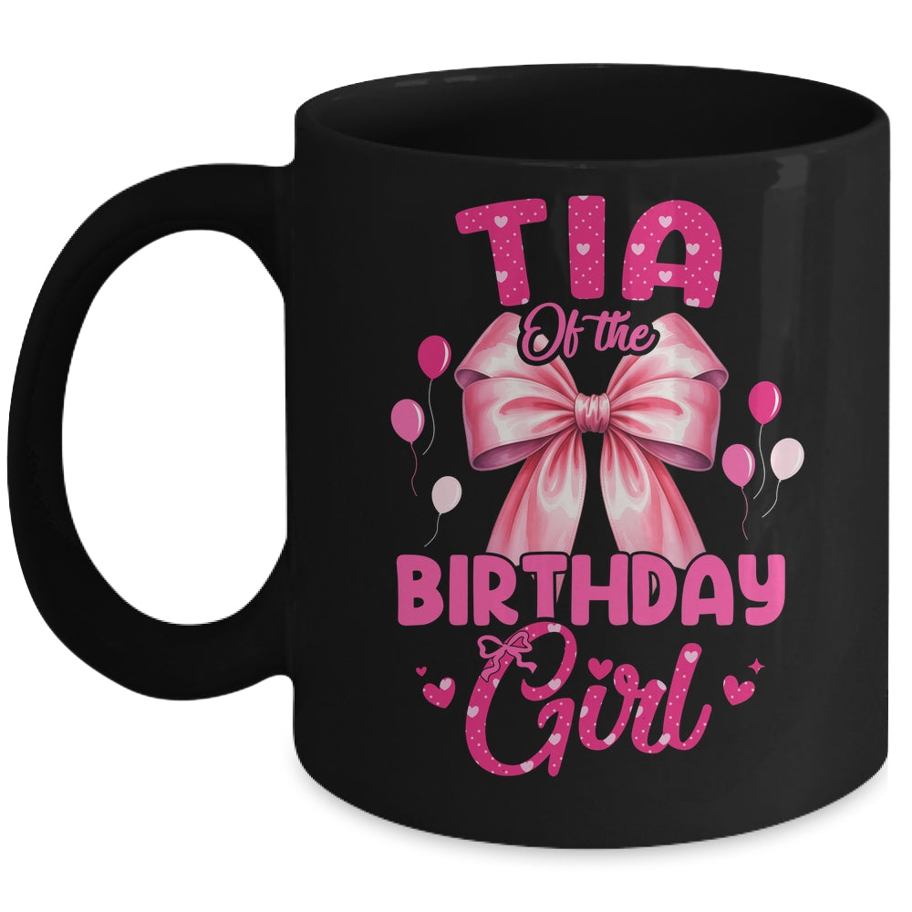 Tia Of The Birthday Girl Coquette Bow Matching Family Mug | teecentury