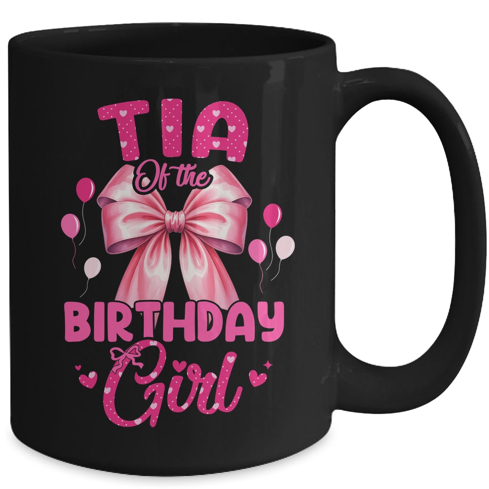 Tia Of The Birthday Girl Coquette Bow Matching Family Mug | teecentury