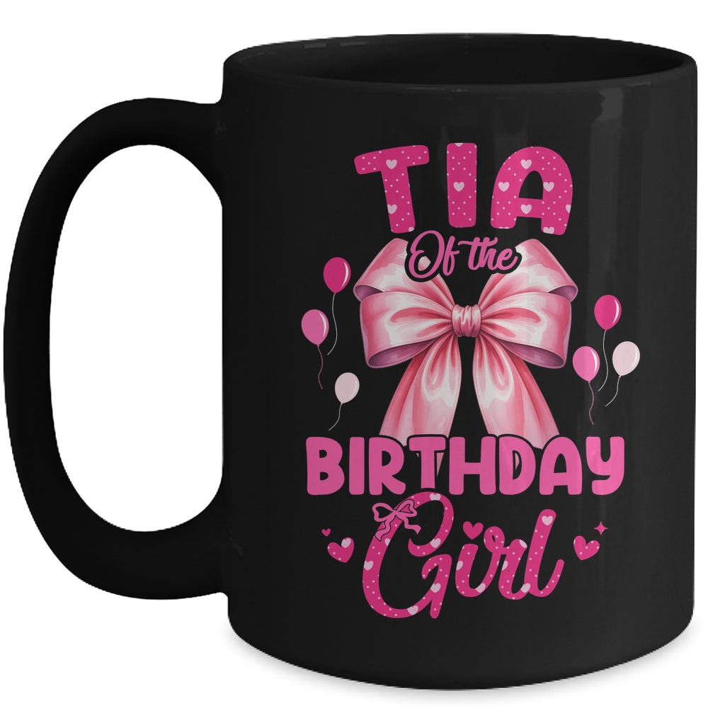 Tia Of The Birthday Girl Coquette Bow Matching Family Mug | teecentury