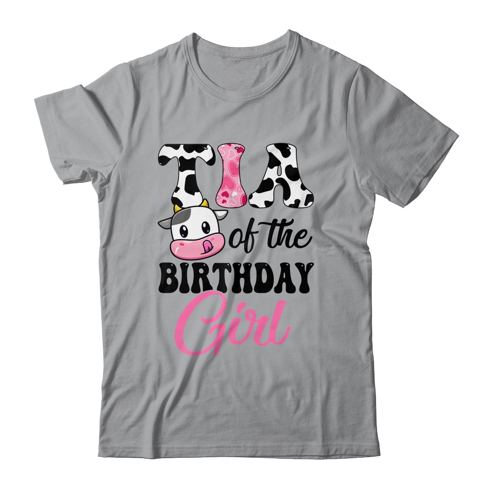 Tia Of The Birthday Girl Cow Farm 1st Birthday Girl Shirt & Hoodie | teecentury