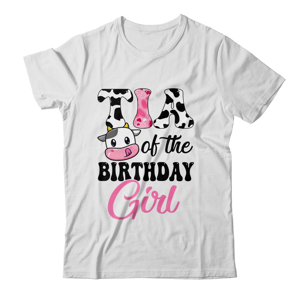 Tia Of The Birthday Girl Cow Farm 1st Birthday Girl Shirt & Hoodie | teecentury