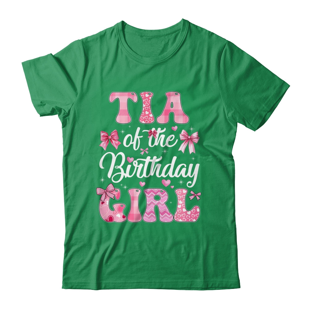 Tia Of The Birthday Girl Family Pink Coquette Bow Shirt & Hoodie | teecentury
