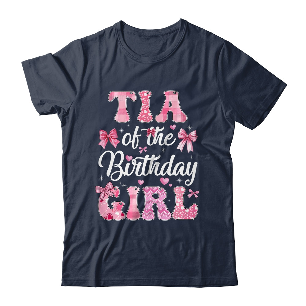Tia Of The Birthday Girl Family Pink Coquette Bow Shirt & Hoodie | teecentury
