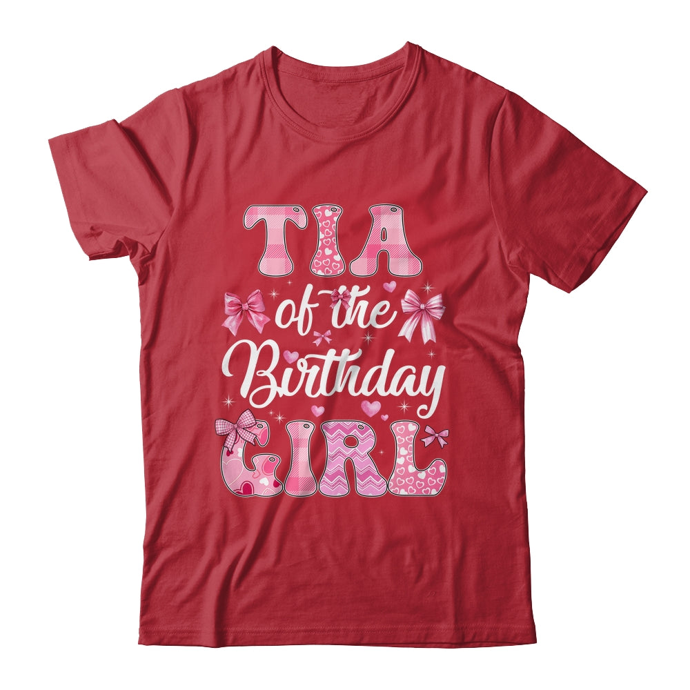 Tia Of The Birthday Girl Family Pink Coquette Bow Shirt & Hoodie | teecentury