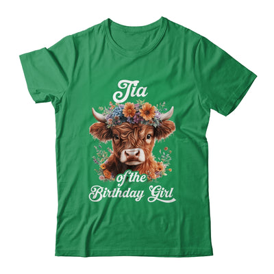 Tia Of The Birthday Girl Highland Cow Farm Family Shirt & Hoodie | teecentury