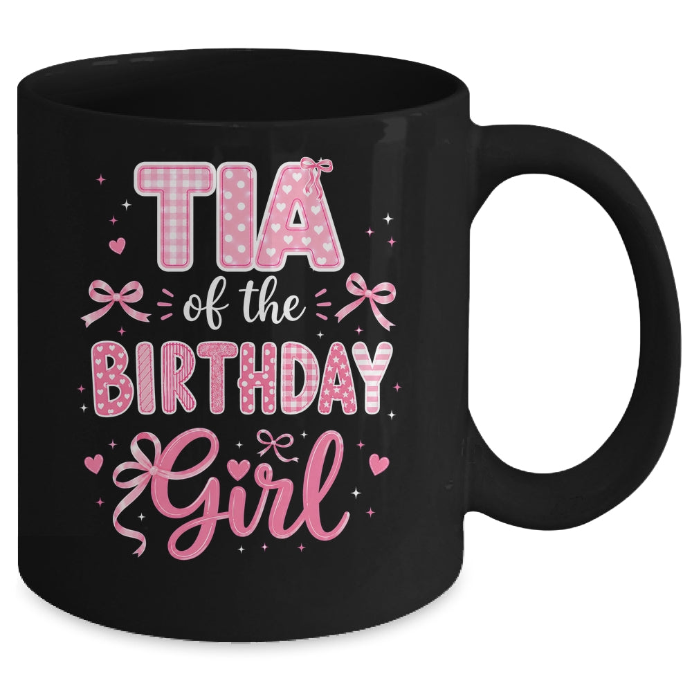 Tia Of The Birthday Girl Matching Pink Coquette Bow Mug | teecentury