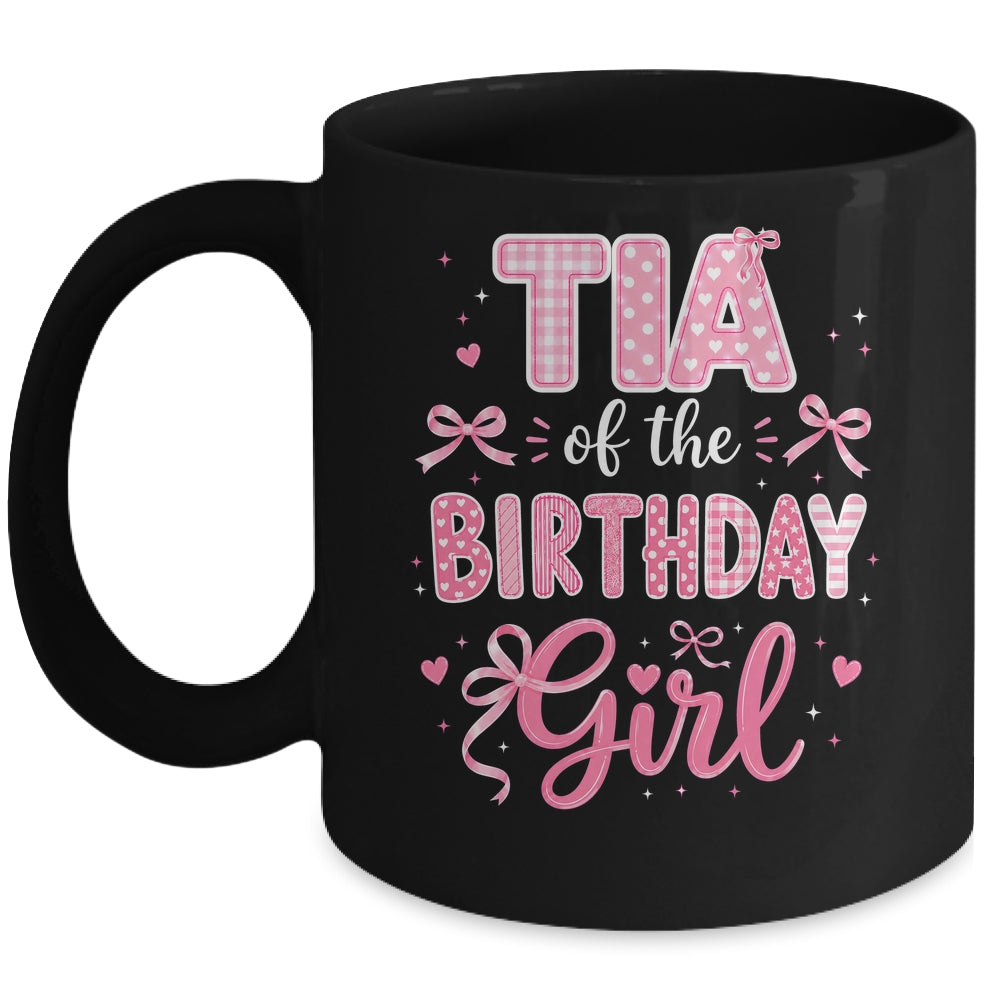 Tia Of The Birthday Girl Matching Pink Coquette Bow Mug | teecentury
