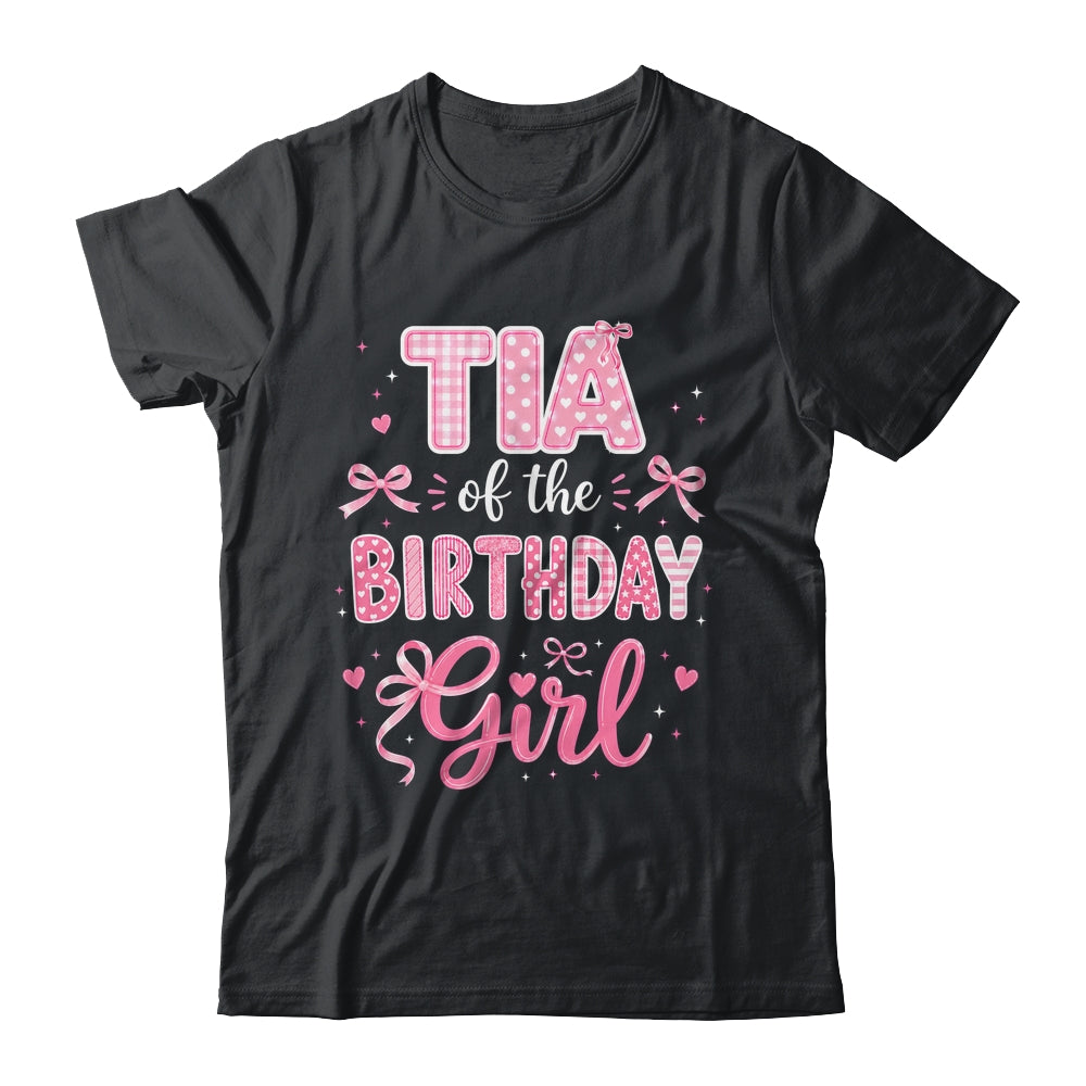 Tia Of The Birthday Girl Matching Pink Coquette Bow Shirt & Hoodie | teecentury