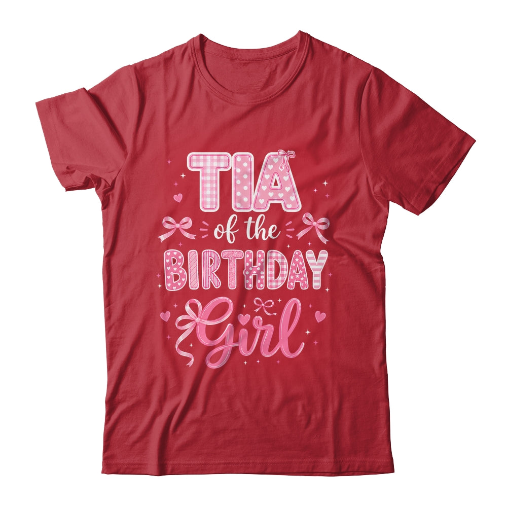 Tia Of The Birthday Girl Matching Pink Coquette Bow Shirt & Hoodie | teecentury