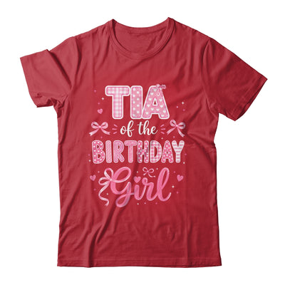 Tia Of The Birthday Girl Matching Pink Coquette Bow Shirt & Hoodie | teecentury