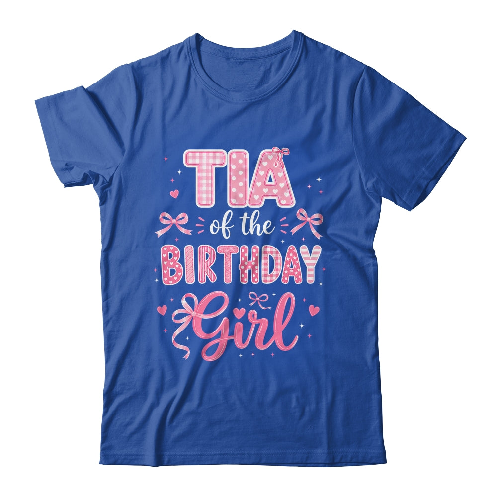 Tia Of The Birthday Girl Matching Pink Coquette Bow Shirt & Hoodie | teecentury