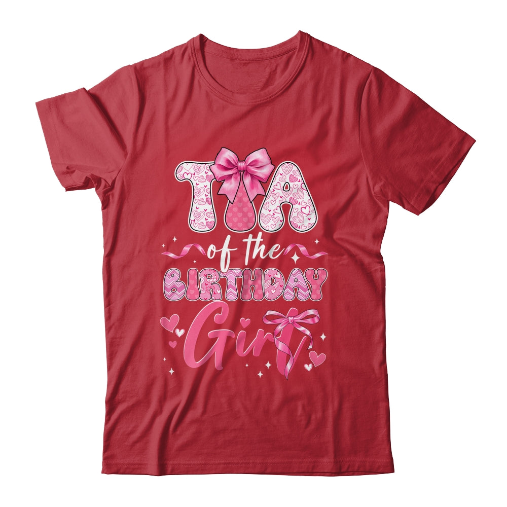 Tia Of The Birthday Girl Pink Coquette Bow Family Shirt & Hoodie | teecentury