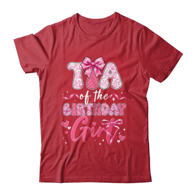 Tia Of The Birthday Girl Pink Coquette Bow Family Shirt & Hoodie | teecentury