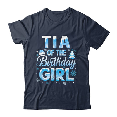 Tia Of The Birthday Girl Snowflakes Winter Family Matching Shirt & Hoodie | teecentury