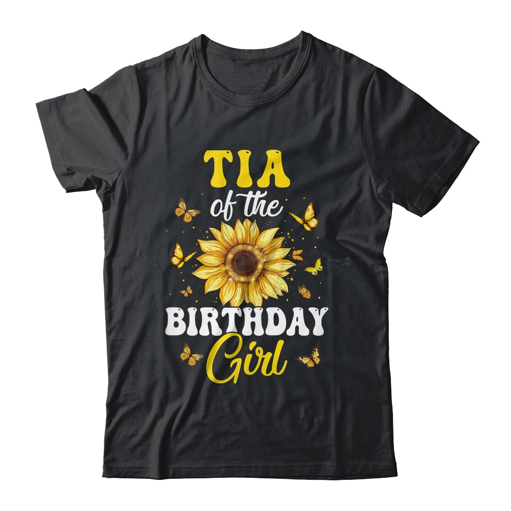 Tia Of The Birthday Girl Sunflower Party Family Matching Shirt & Hoodie | teecentury