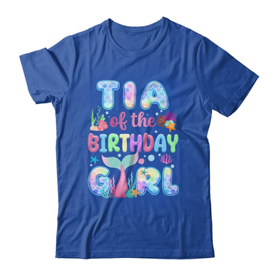 Tia Of The Birthday Mermaid Girl Family Matching Party Shirt & Hoodie | teecentury