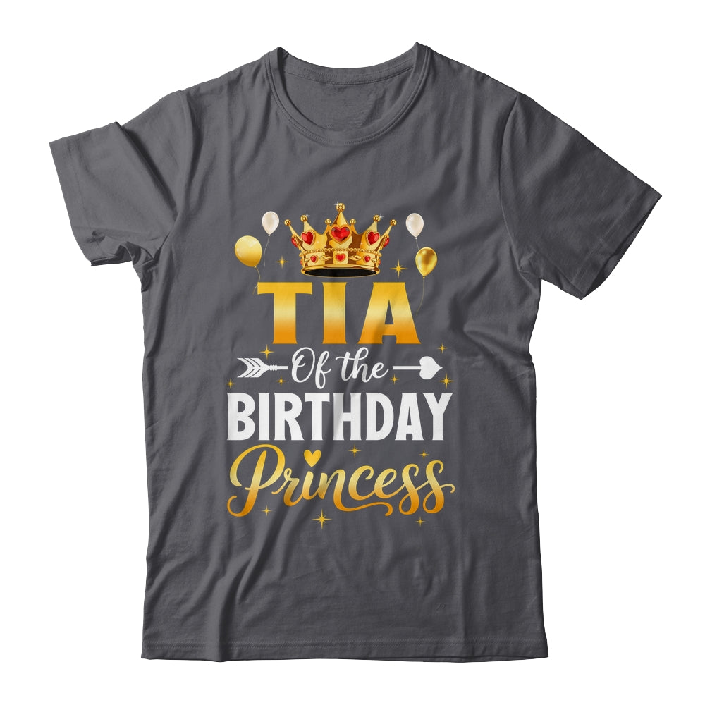 Tia Of The Birthday Princess Birthday Girl Family Kid Shirt & Hoodie | teecentury
