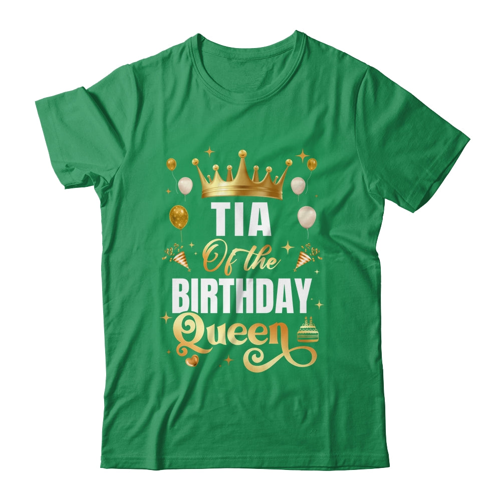 Tia Of The Birthday Queen Funny Matching Birthday Party Shirt & Hoodie | teecentury