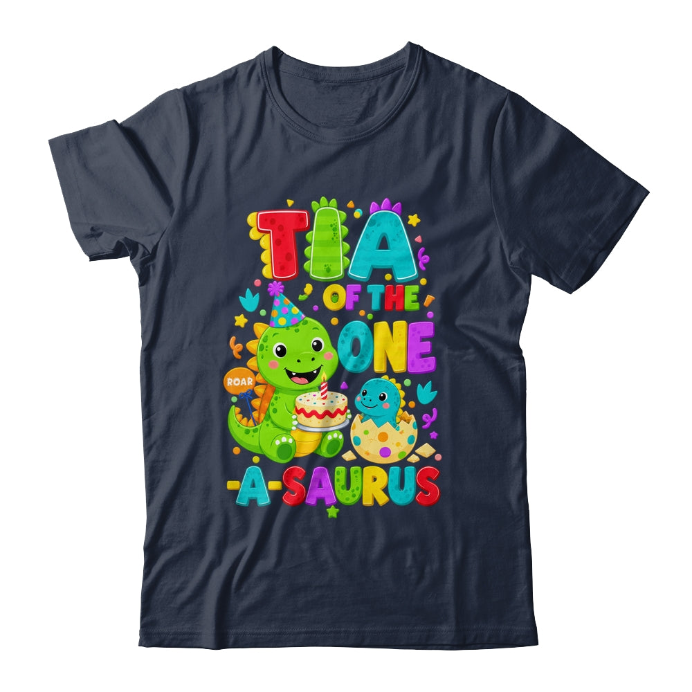 Tia Of The One-A-Saurus 1St Birthday Boy T-Rex Dinosaur Shirt & Hoodie | teecentury