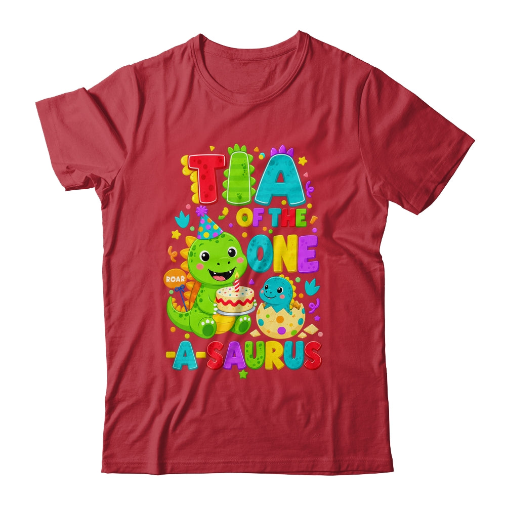 Tia Of The One-A-Saurus 1St Birthday Boy T-Rex Dinosaur Shirt & Hoodie | teecentury