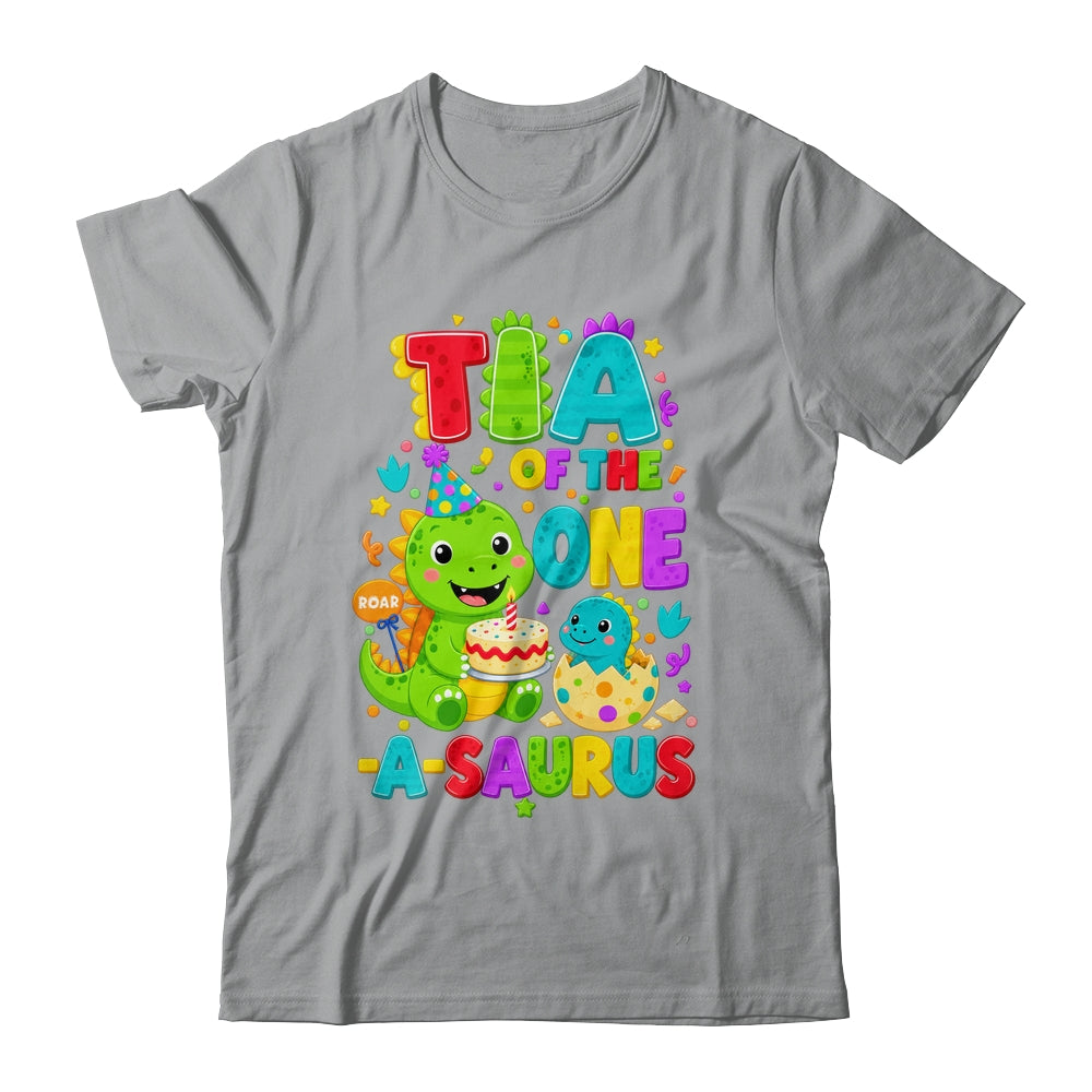 Tia Of The One-A-Saurus 1St Birthday Boy T-Rex Dinosaur Shirt & Hoodie | teecentury