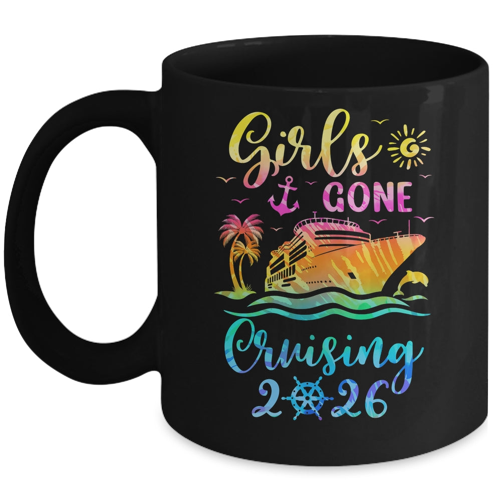 Tie Dye Cruising Squad Girls Gone Cruising 2026 Summer Trip Mug | teecentury