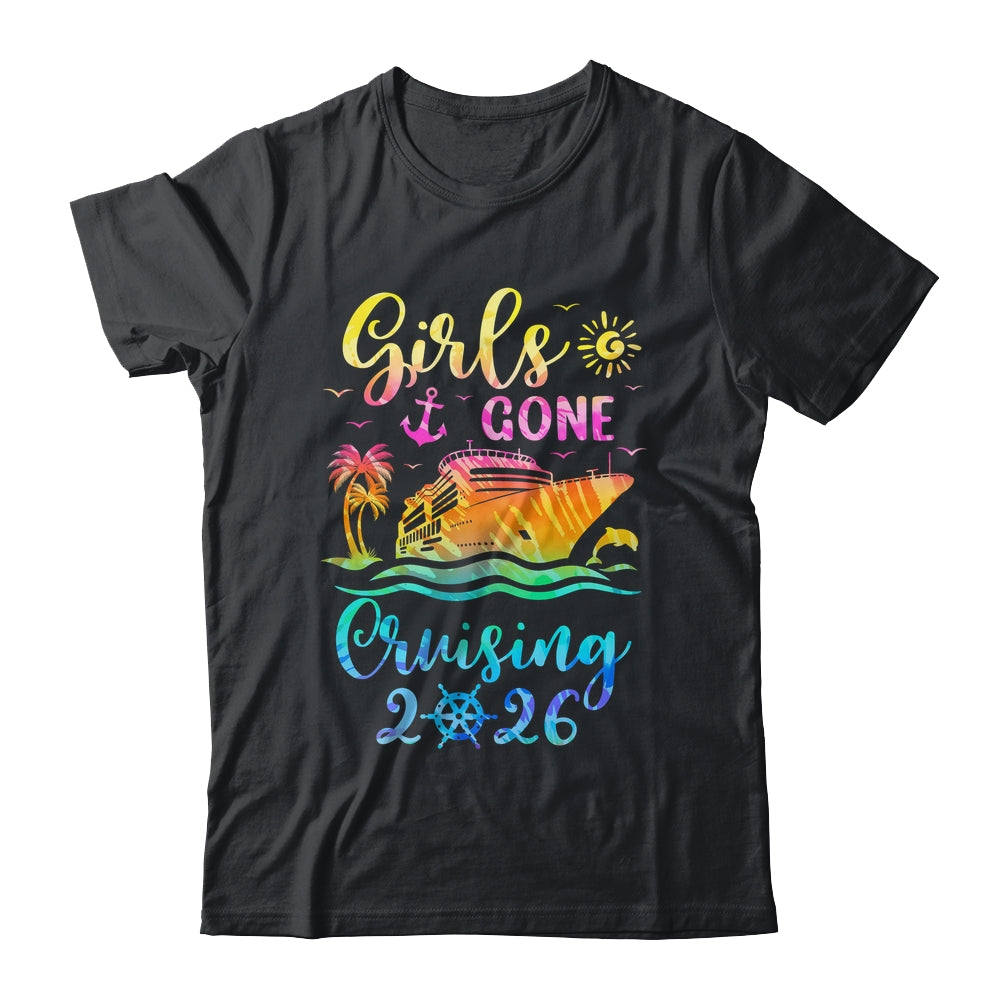 Tie Dye Cruising Squad Girls Gone Cruising 2026 Summer Trip Shirt & Tank Top | teecentury